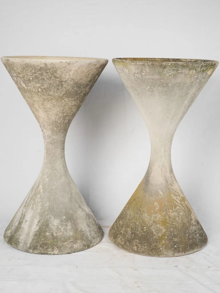 Set Of Two Willy Guhl-Style Hourglass Planters 37½"