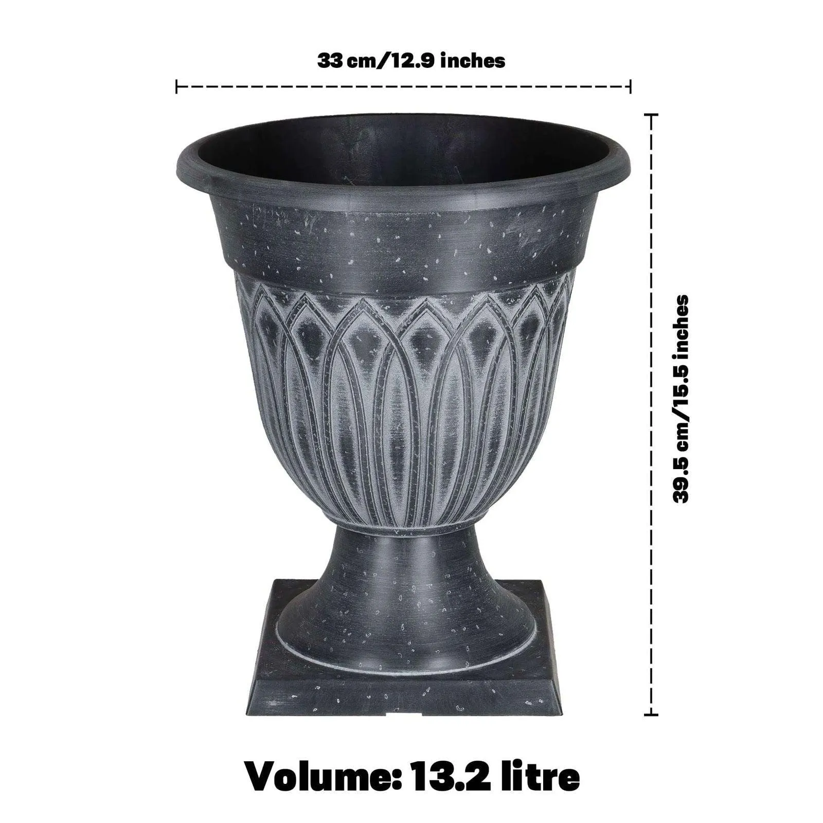 SG Traders™ TAMPA URN PLANT POT