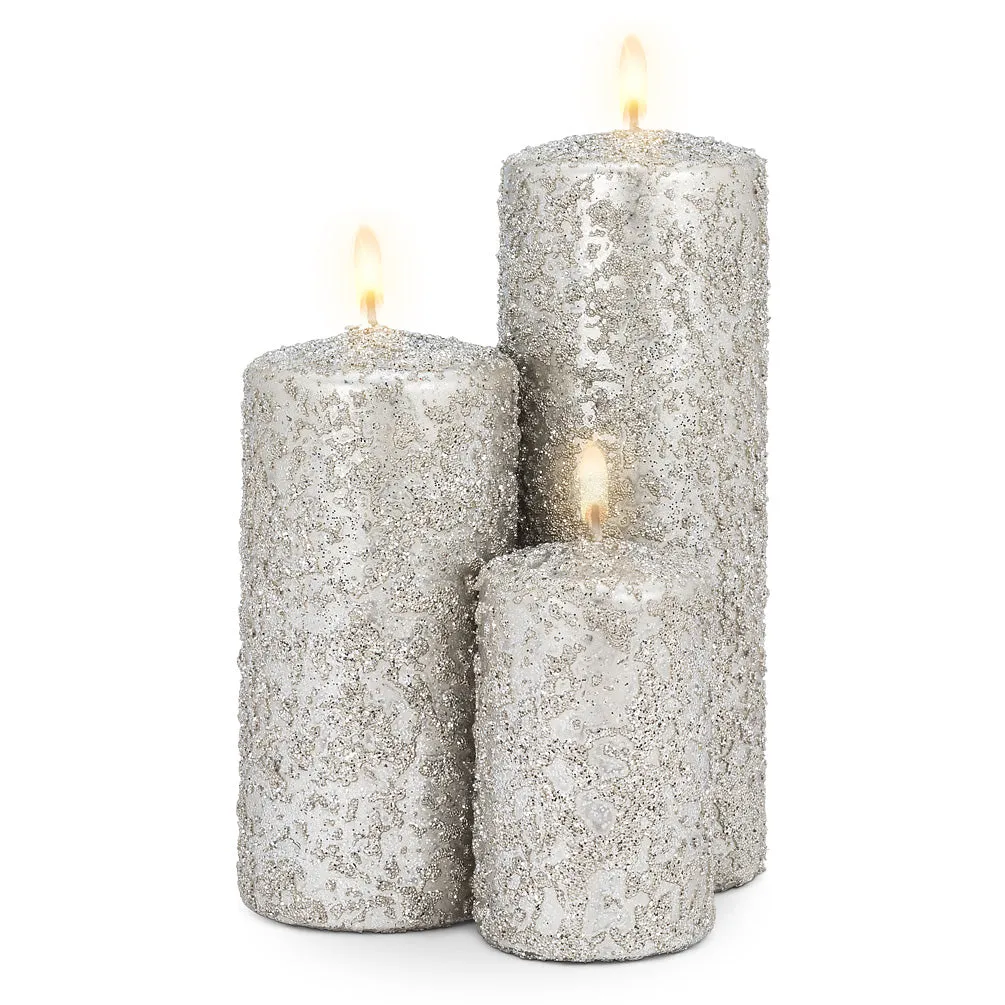 Silver Icy Candle - Small