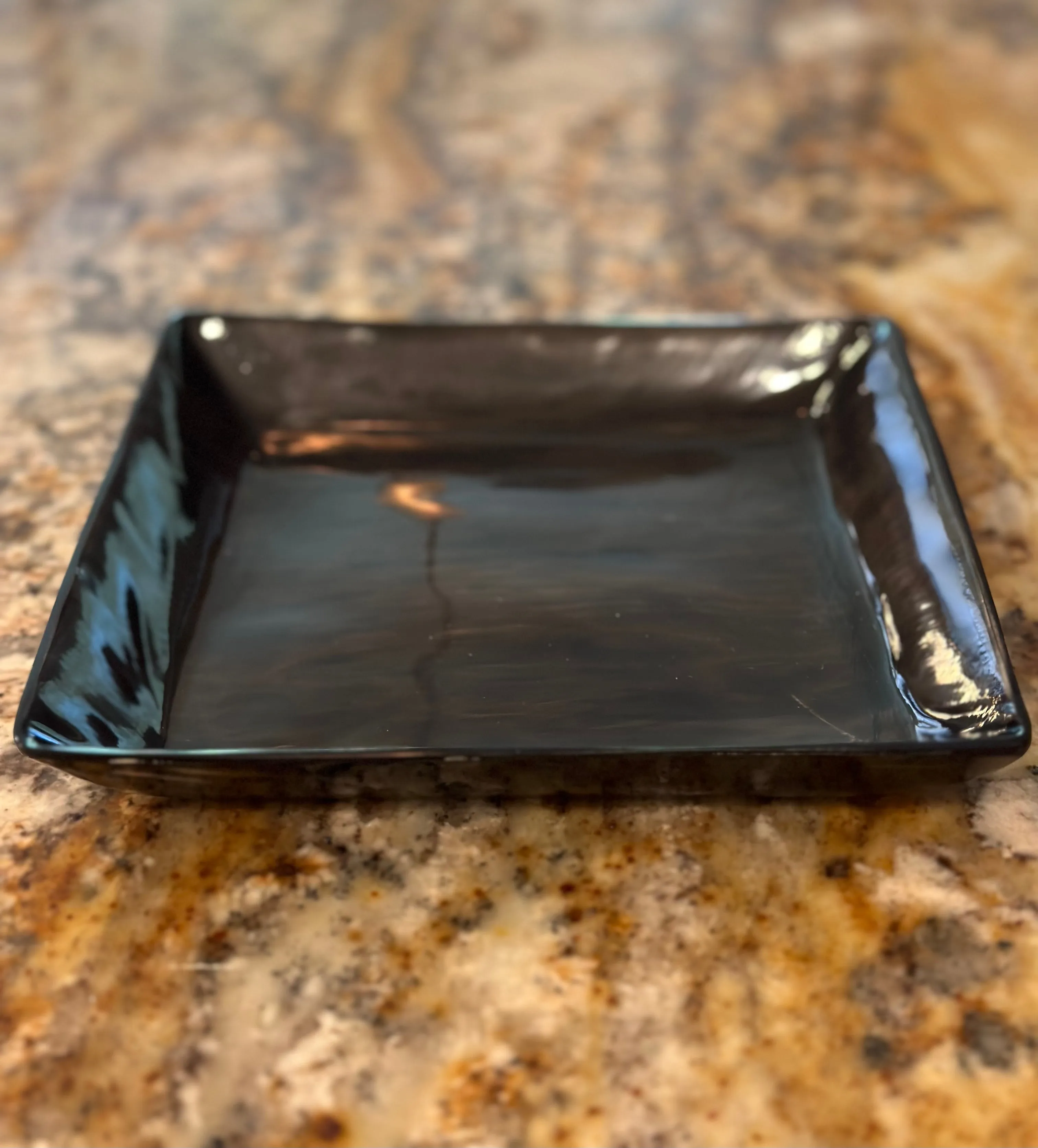 Square Ankole Cow Horn Decorative Tray