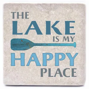 The Lake Is My Happy Place Coaster