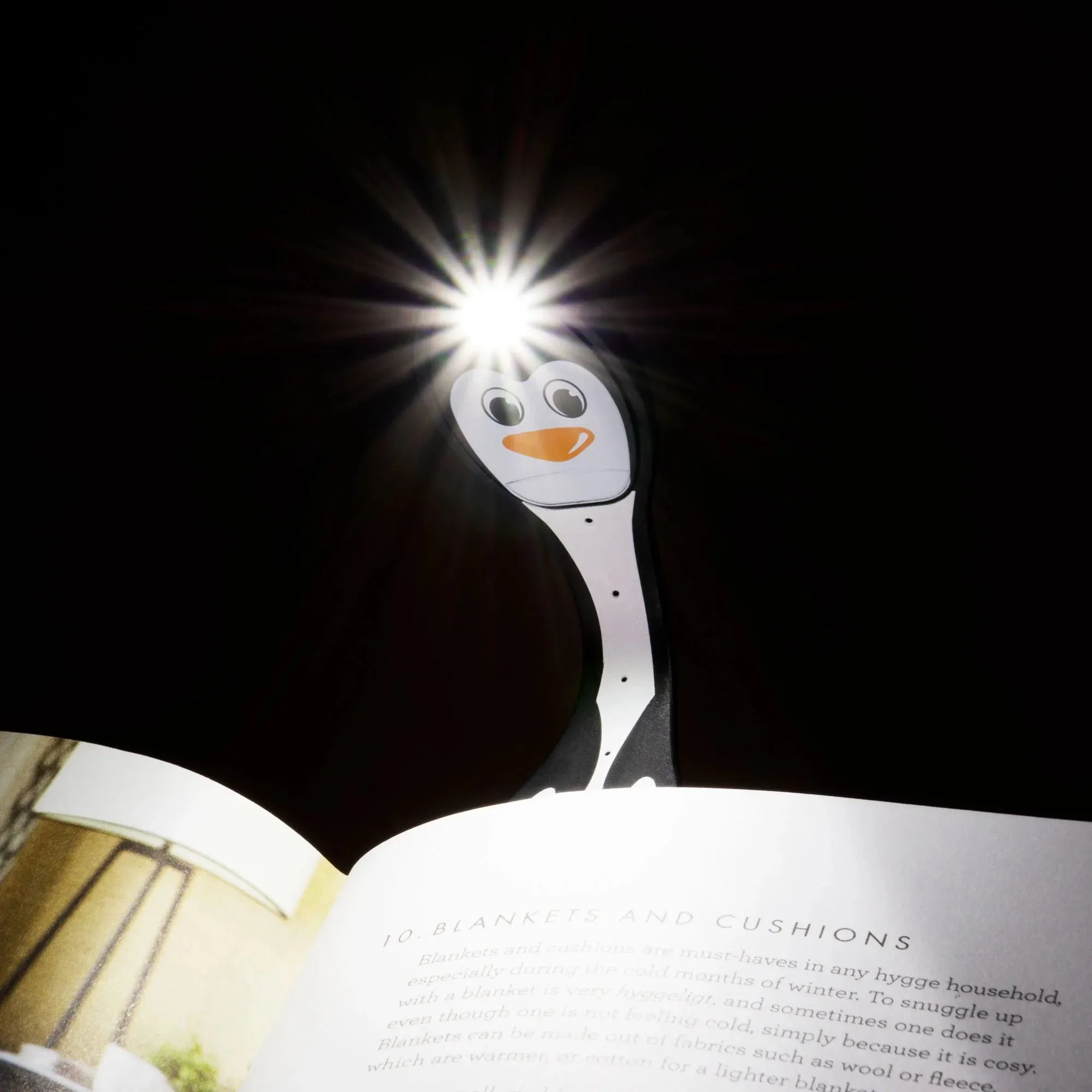 Thinking Gifts 2-in-1 LED Reading Light | Clip-on Bookmark & Book Light  for Children & Adults