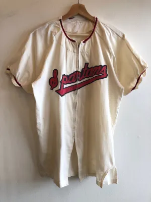 Vintage 1950s Spartans Baseball Jersey