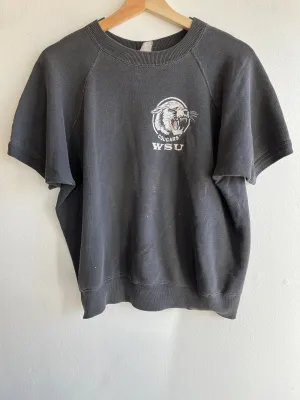 Vintage 1950s Washington State University Short-Sleeve Sweatshirt