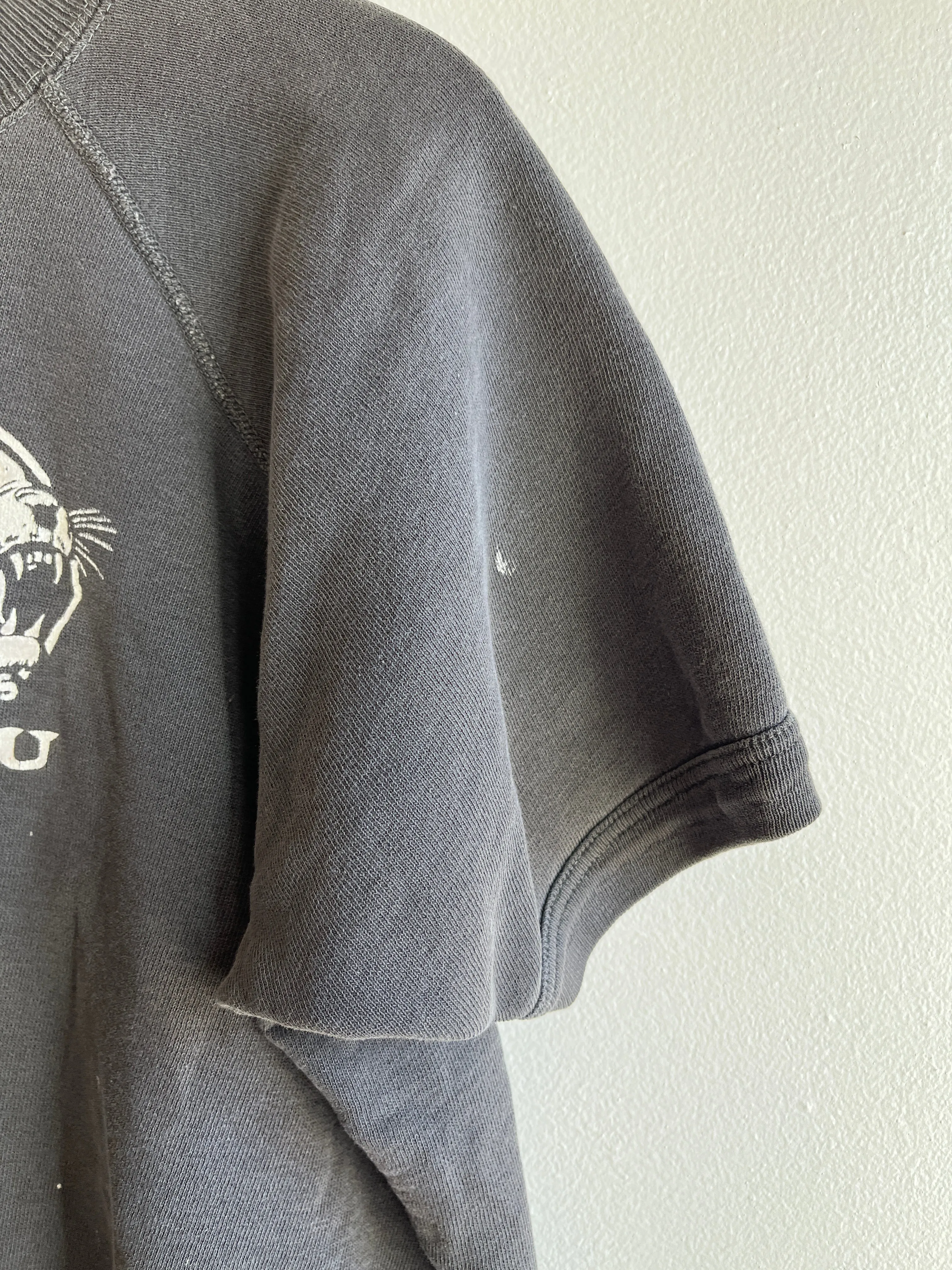 Vintage 1950s Washington State University Short-Sleeve Sweatshirt