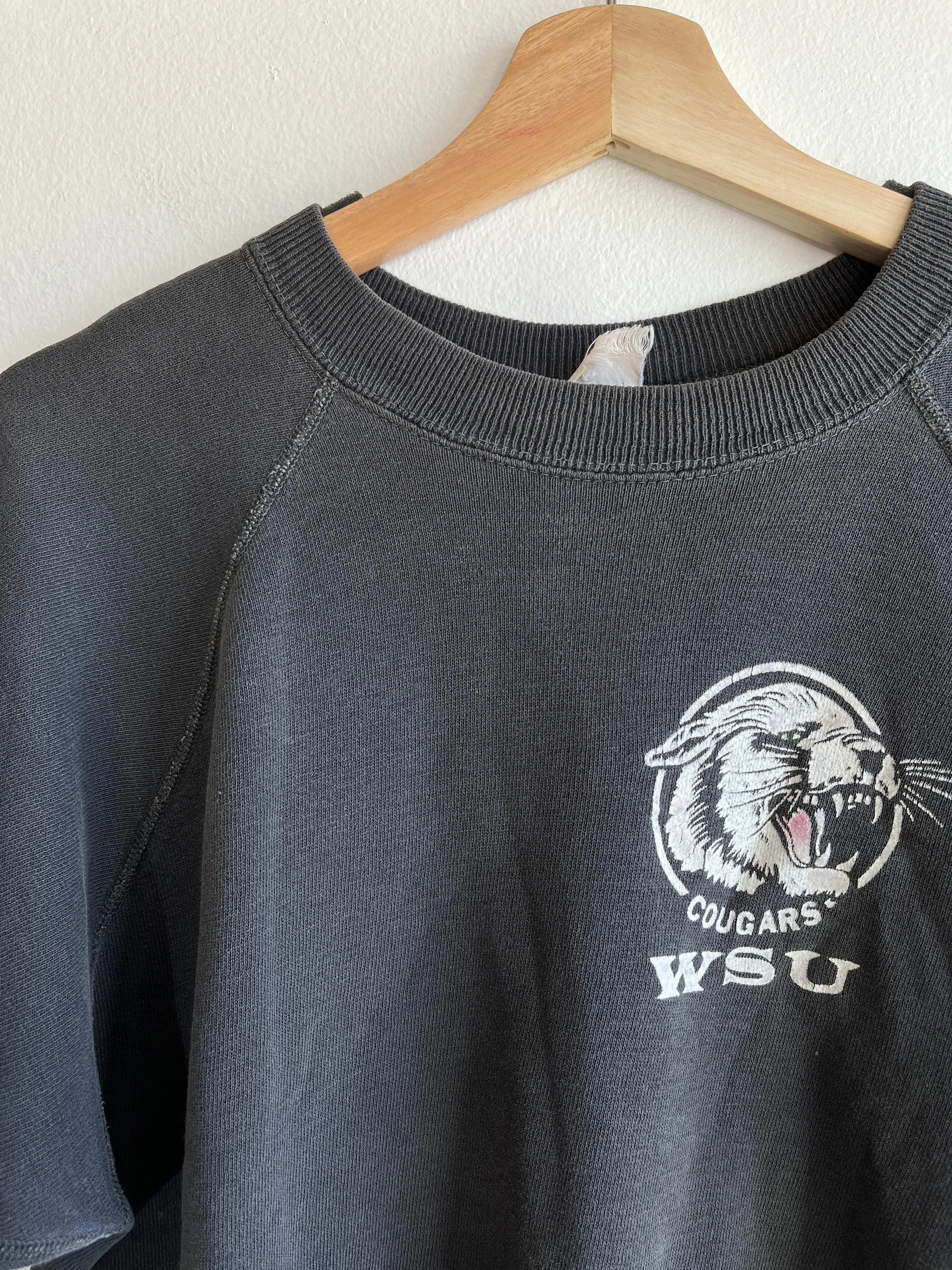 Vintage 1950s Washington State University Short-Sleeve Sweatshirt