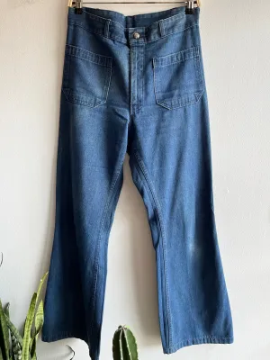 Vintage 1970's Seafarer Flared Denim Jeans