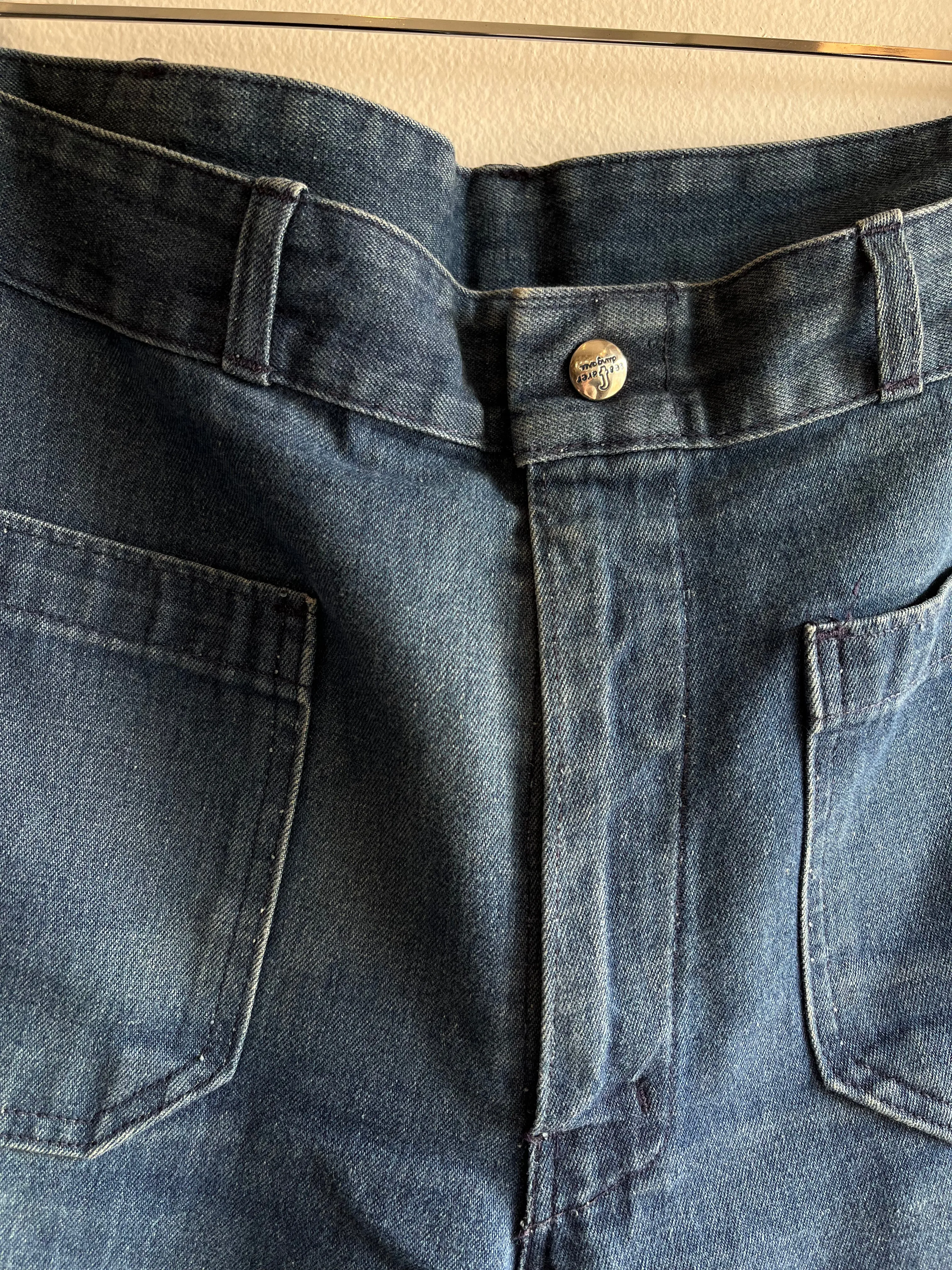 Vintage 1970's Seafarer Flared Denim Jeans