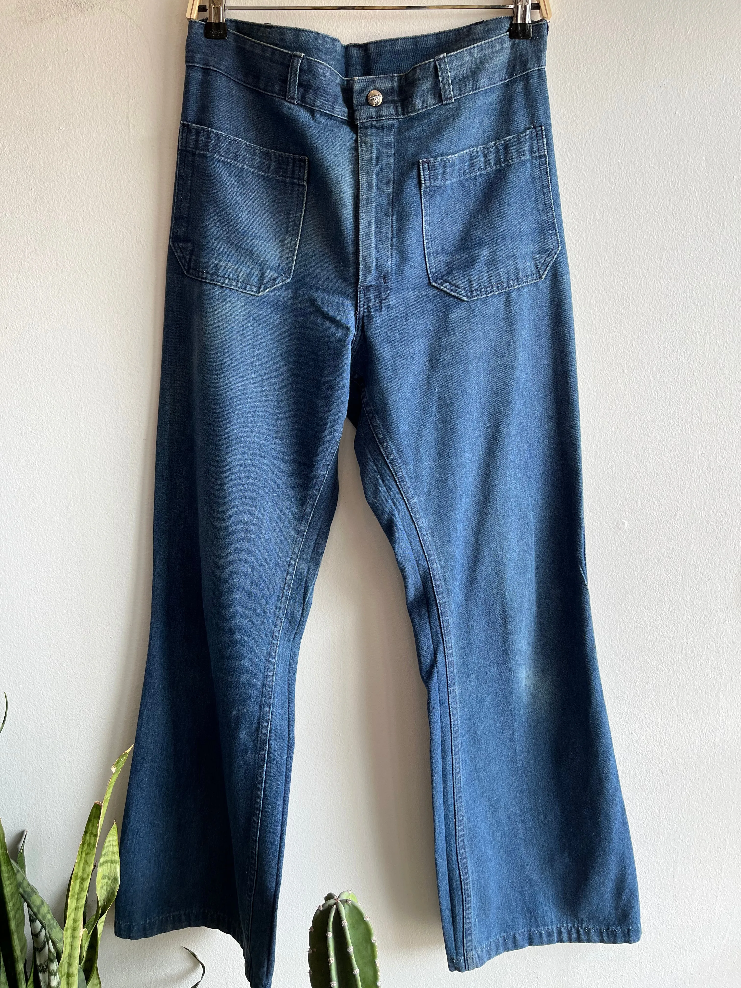 Vintage 1970's Seafarer Flared Denim Jeans