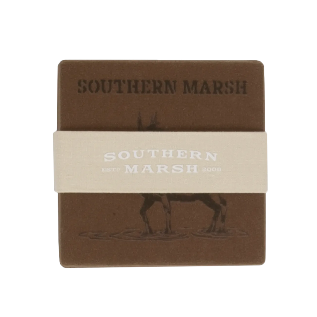 Waxed Canvas Coaster Set - Etched Animals